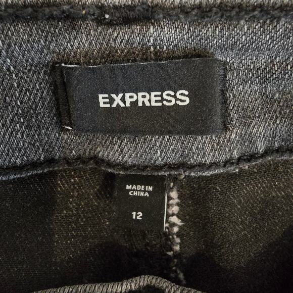 Express Jeans Lightweight Stretch Bootcut Women’s  Black Wash - Picture 2 of 6